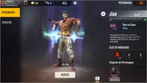 Conta Alok + Android, , skins , panda - Free Fire