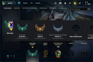Conta Diamante 4 League of Legends LOL