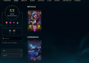 Conta League of Legends Full Acesso 82 Champs 52 Skins LOL