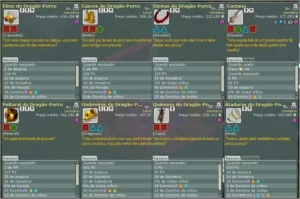 Conjunto Dragão Porco Nível 125 + 1item de bonus - Wakfu