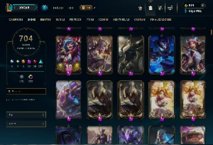 Conta League of Legends - 704 SKINS - TODOS OS CHAMPS LOL