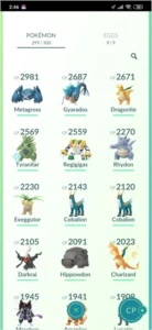 Conta pokémon Go +lendários