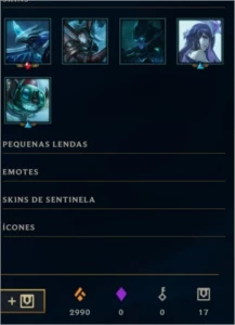 Diamond 3, 131 skins, todos os campeões - League of Legends LOL
