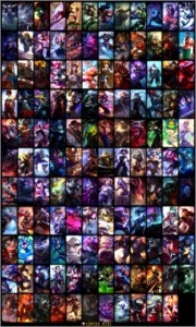 Diamond 3, 131 skins, todos os campeões