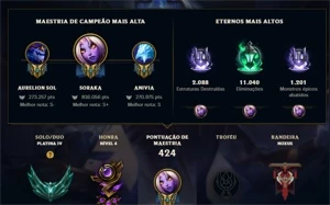 Conta League Of Legends LOL