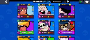 Conta Brawl Stars com o Brock herói, Buzzilla e Leon!