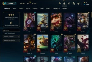 Conta nivel 116, ouro 2, 93 champ, 61 skins - League of Legends LOL