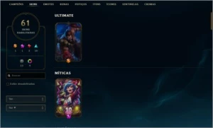 Conta nivel 116, ouro 2, 93 champ, 61 skins - League of Legends LOL