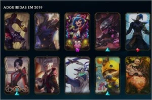 Conta Legue of Legends Ouro 3 com 117 skins mono riven - League of Legends LOL