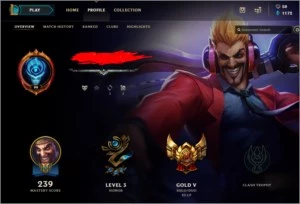 Conta Gold 5 - League of Legends LOL