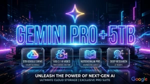 Google AI Pro + 5 TB Nuvem — Gemini Pro (30 Dias)
