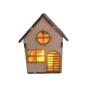 Kit 5 casinha em mdf com e sem luminaria, maquete,... - Artesanato e Personalizados