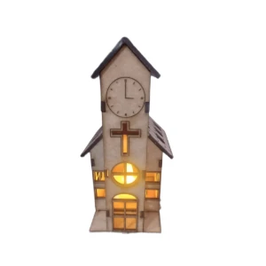Kit 5 casinha em mdf com e sem luminaria, maquete,... - Artesanato e Personalizados