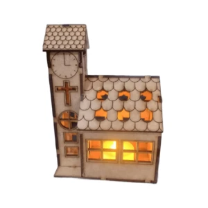 Kit 5 casinha em mdf com e sem luminaria, maquete,... - Artesanato e Personalizados
