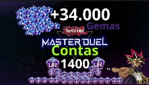 Contas Master Duel 24-34k de Gemas / 150-1000 UR / lvl 17-50 - Yu-Gi-Oh Duel Links