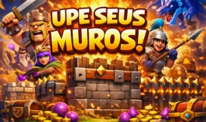 CLASH OF CLANS - SERVIÇO DE UPAR MUROS E FARM, O MAIS RÁPIDO