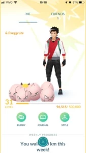 Pokemon Go Conta Lvl 31 Amarelo PogoShop - Pokémon