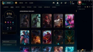 Conta League Of Legends 275 Skins LOL