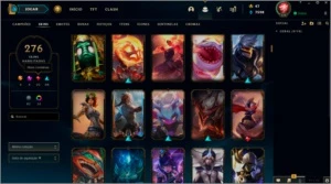 Conta League Of Legends 275 Skins LOL