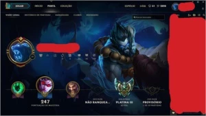 Conta Platina 3 (md3 - Platina 2) 44 skins - League of Legends LOL