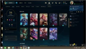 Conta LOL Diamante 4 (conta para main kat, skins/eterno) - League of Legends