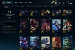 Conta prata 4 com 17 skins e 38 champs - League of Legends LOL