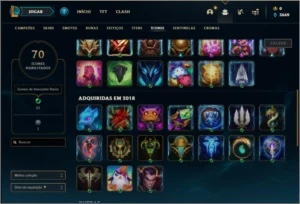 Conta prata 4 com 17 skins e 38 champs - League of Legends LOL