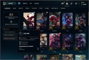 Conta prata 4 com 17 skins e 38 champs - League of Legends LOL