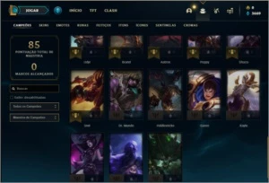 Conta prata 4 com 17 skins e 38 champs - League of Legends LOL