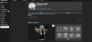conta de roblox com varias coisas.