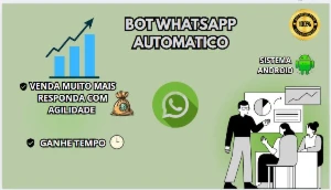 Robô automático Whatssap premium(repostas automáticas)