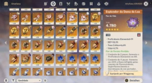 Conta Genshin End Game C/ 12 Chars - 5/ 9 Armas - 5 - Genshin Impact