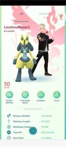 Conta pokemon go nível 50 - Pokémon