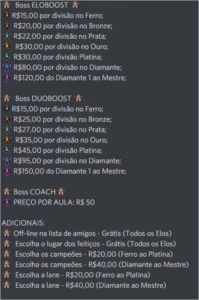 FAÇO ELOJOB DE LOL COM 30% DE DESCONTO DO VALOR DA TABELA - League of Legends