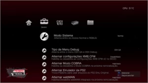CFW 4.81.2 Rebug - REX Cobra 7.50 BR [2017] - Outros