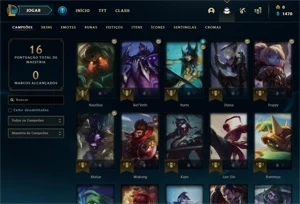 Conta PLATINA 4 - Smurf LOL (league of legends) ELOMOON