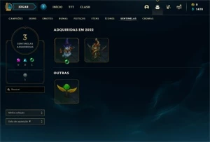Conta PLATINA 4 - Smurf LOL (league of legends) ELOMOON