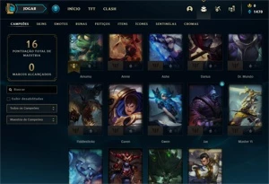 Conta PLATINA 4 - Smurf LOL (league of legends) ELOMOON