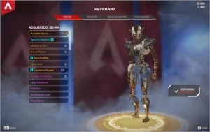 Conta Apex 4 Heranças Wraith/Revenant/Octane/Bloodhound - Apex Legends