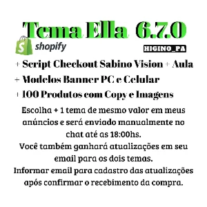 Tema Shopify Ella + Atualizações e Bônus - Outros