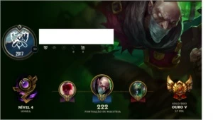 Conta gold 5 no League of Legends (LOL)