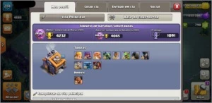 Conta clash of clans cv 13 quase full