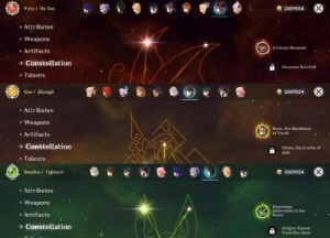 23 Chars T5 + 16 Armas T5 + Skin Ayaka E Keqing + Star Rail - Honkai: Star Rail