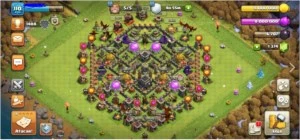 clash of clans cv9 full muito barato + 1370 de gemas