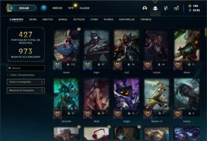 Conta prata 3 com 136 Champs e 134 Skins + 2 Prestigios - League of Legends LOL