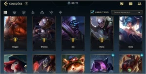 conta wild rift gold 1, varias skins e champs e conta lol - League of Legends