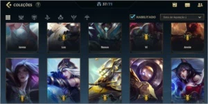 conta wild rift gold 1, varias skins e champs e conta lol - League of Legends