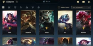 conta wild rift gold 1, varias skins e champs e conta lol - League of Legends