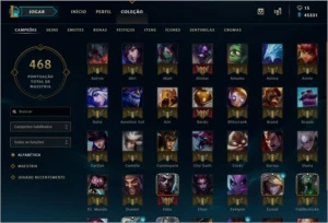 Conta de league of legends , ouro e com todos os campeões LOL