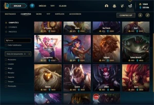 Conta LoL de 2014, 641 skins, elo diamante 2 - League of Legends